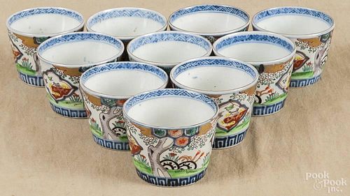 Ten Imari custard cups, 19th c., 2 1/2'' h.