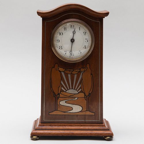 Liberty & Co. Inlaid Mantle Clock