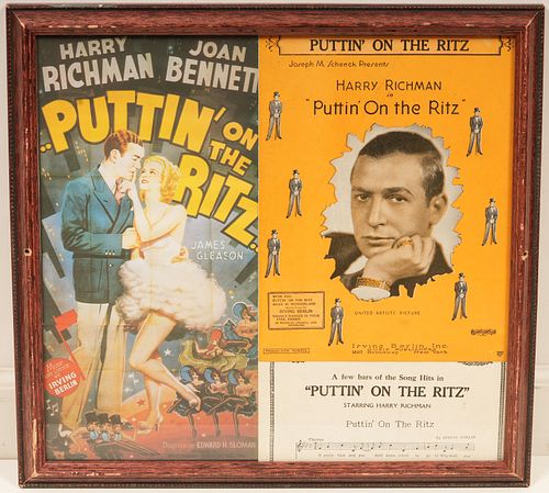 Original Harry Richman "Puttin' On The Ritz" Musical Collage 