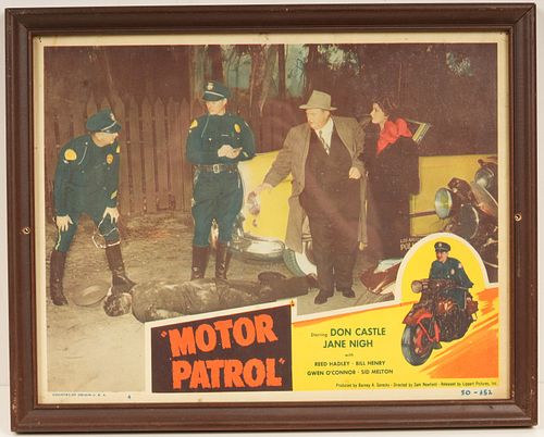 Original "Motor Patrol" Movie Poster 