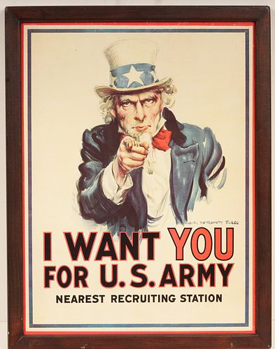 Vintage U.S. Army "I Want You" Poster 