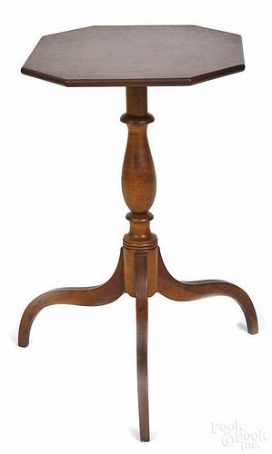 Federal cherry candlestand, ca. 1810, 27 1/2'' h., 16 3/4'' w., 22'' d.