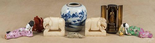 Group of Chinese table articles, 19th/20th c., to include a ginger jar