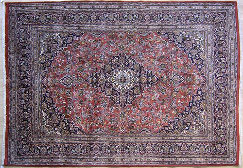 Roomsize Persian rug, 10'10" x 8'.