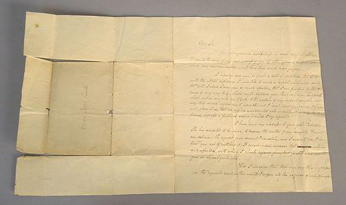Hand written note by Henry A. Muhlenberg addressed