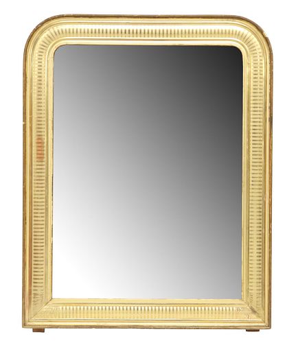 FRENCH LOUIS PHILIPPE GILTWOOD MIRROR, 35" X 27"