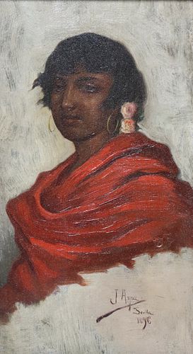 JOSE ARPA (1858-1952) PORTRAIT ANDALUZA, 1896