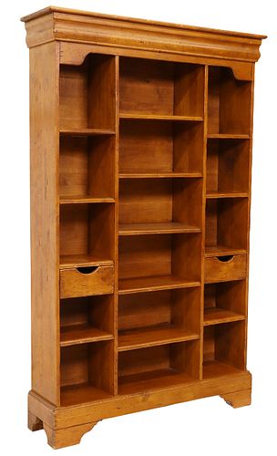 LARGE FRENCH OPEN BOOKCASE