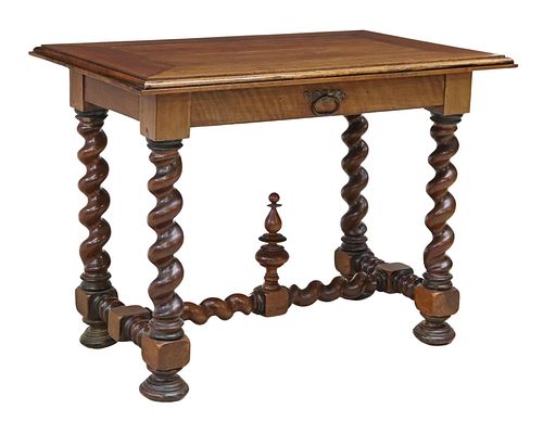 FRENCH LOUIS XIII STYLE WALNUT WRITING TABLE