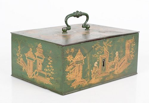 A 19th Century Chinroserie Strong Box