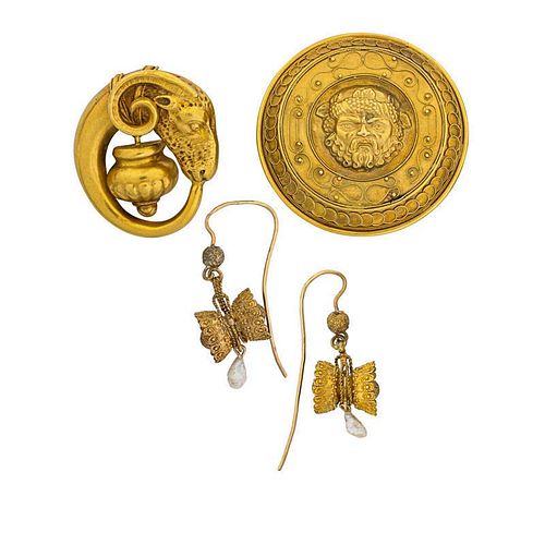 VICTORIAN ETRUSCAN REVIVAL JEWELRY