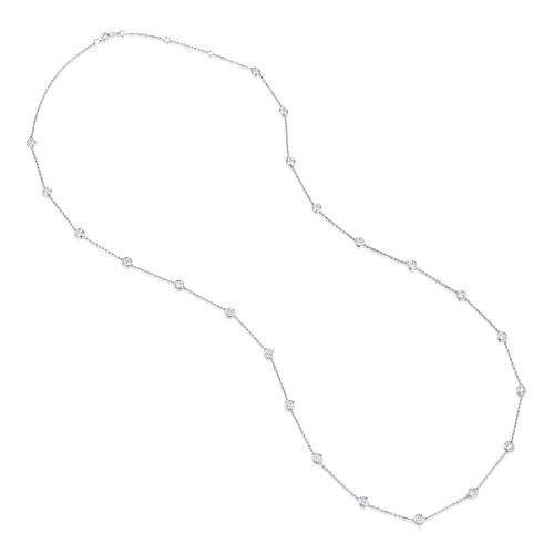 Diamond Station Long Necklace
