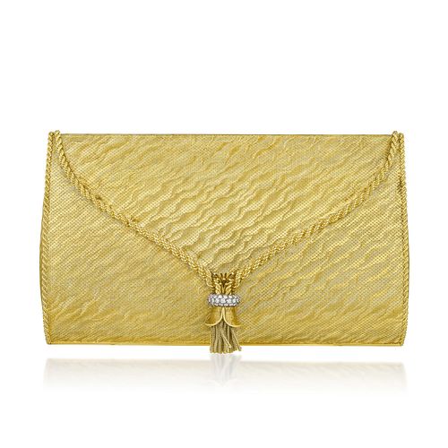 Vintage Gold Evening Purse, French