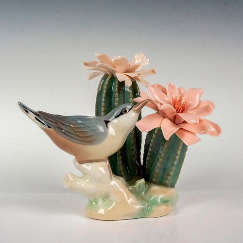 Bird On Cactus 1001303 - Lladro Porcelain Figurine