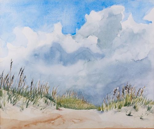 K. Davenport Sand Dune Watercolor