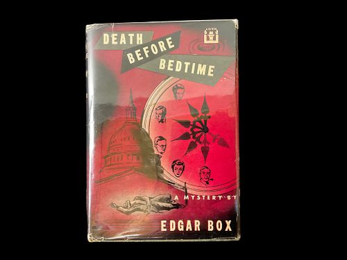 Edgar Box (Gore Vidal) "Death Before Bedtime" First Edition 1953
