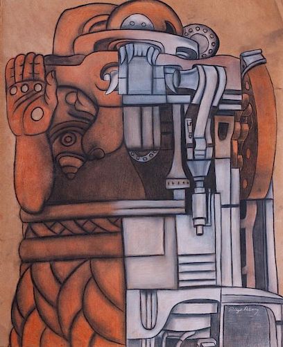 Diego Rivera "Estudio Para Mural" of the Coatlicue