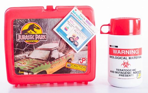 Jurassic Park Vintage 1992 Plastic Lunchbox
