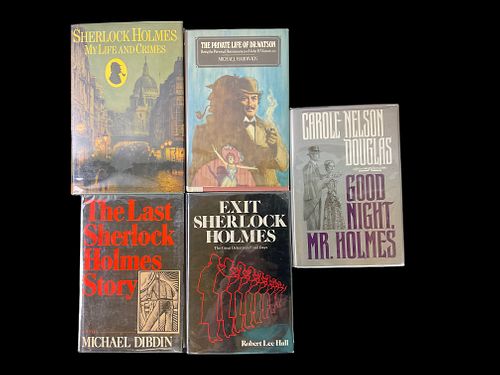 Group of 5 Sherlock Holmes Pastiche First Editions