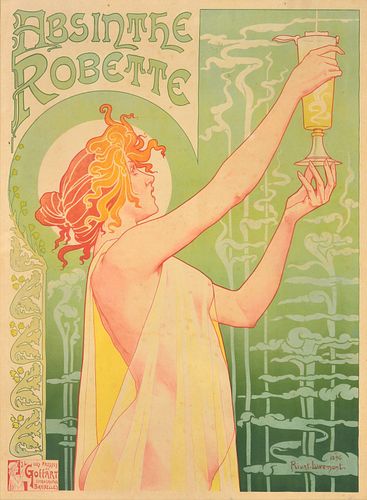 Henri Privat-Livemont ABSINTHE ROBETTE Lithograph Poster