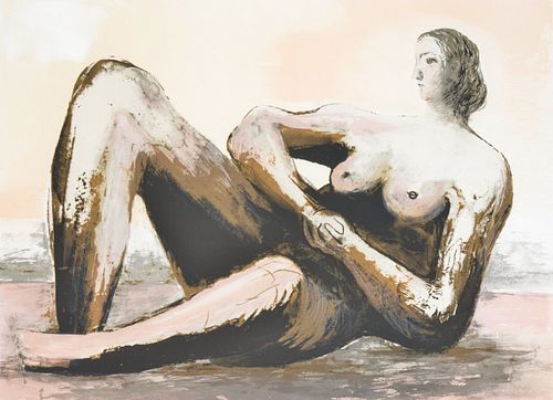 Henry Moore RECLINING WOMAN III Lithograph