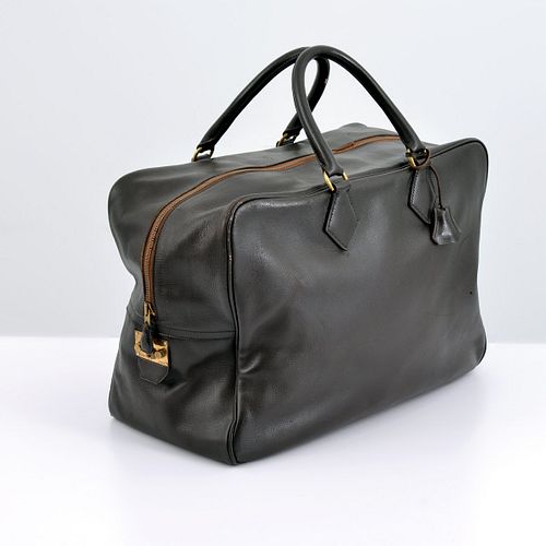 Large Hermes Brown PLUME Travel Bag