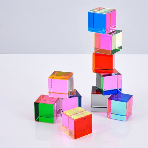 10 Vasa (Velizar Mihich) Cube Sculptures