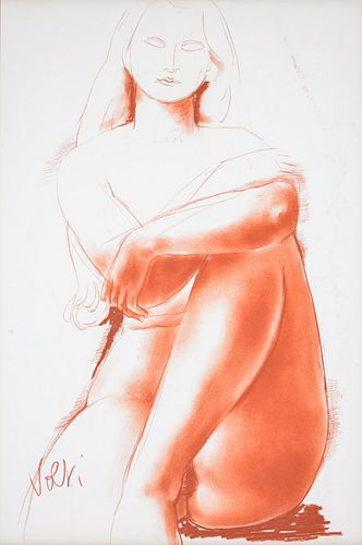 Antoniucci Volti Drawing, Female Nude Figure