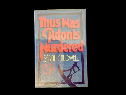 Sarah Caudwell "Thus Was Adonis Murdered" Authors First Book Signed