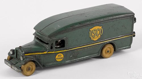 Rare Arcade cast iron White Union Supply Co. - USCO Products moving van