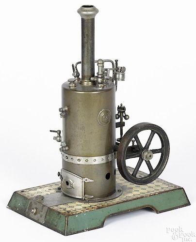 Marklin vertical single cylinder side-mounted steam engine with all proper fittings