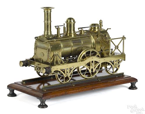 Magnet live steam train locomotive, 2-2-2, with double cylinder engine, fully functional
