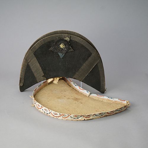 Antique 1812 American Military Chapeau with Cockade & Box