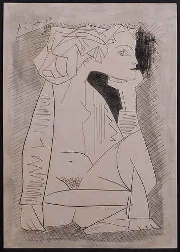 Style of Pablo Picasso: Femme Assise