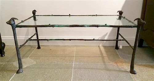 A Frank Fleming Table, Height 21 1/4 x width 21 3/4 x depth 21 3/4 inches.
