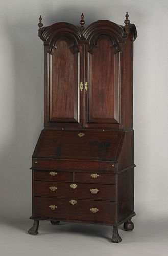 William & Mary mahogany secretary desk, ca. 1720,h