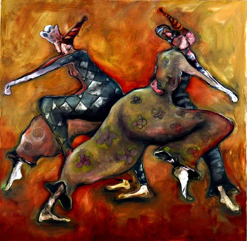 NATASHA TURVOSKY, Habryban, The Dance, print on canvas