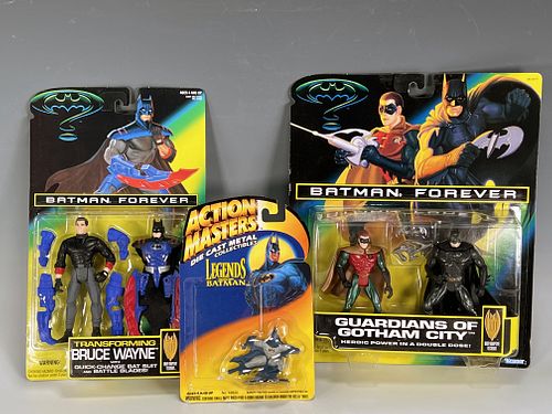 BATMAN FOREVER ACTION FIGURES IN PACKAGE, ACTION MASTERS BATMAN