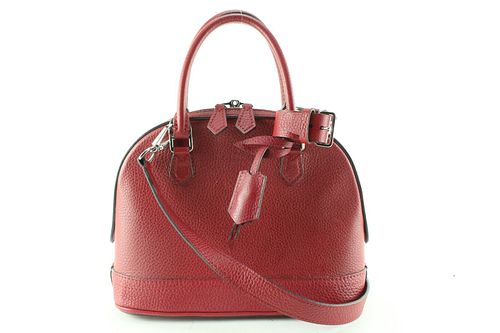  LOUIS VUITTON RED TAURILLON LEATHER ALMA PPM 