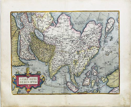Ortelius, Asia, Spanish Edition