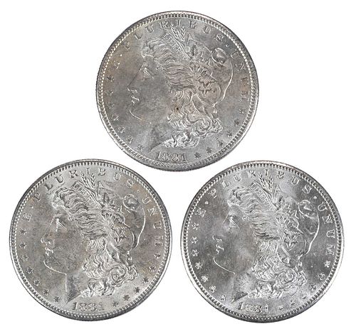 1881-S BU Roll of Morgan Silver Dollars 