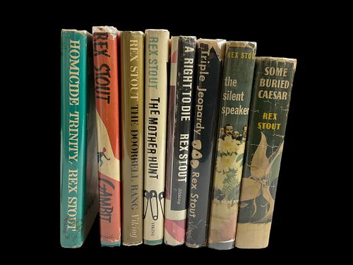 Group of 8 Nero Wolfe Mysteries by Rex Stout