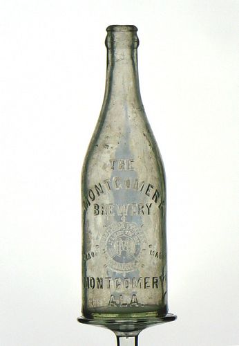 1899 Montgomery Brewery Beer 12oz Embossed Bottle Montgomery Alabama