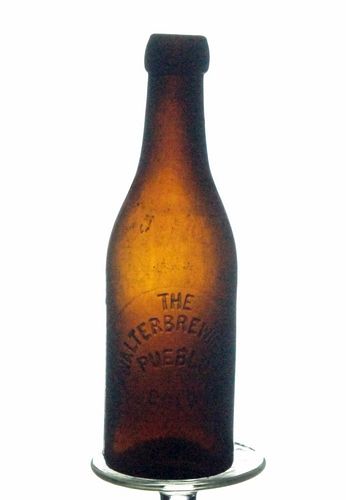 1895 Walter Brewing Co. Beer 7oz Embossed Bottle Pueblo Colorado