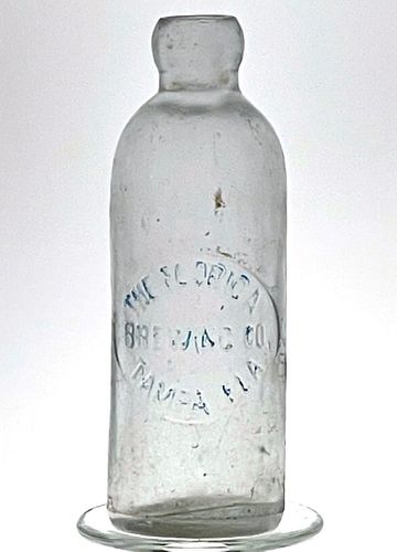 1899 Florida Brewing Co. Embossed Bottle Tampa Florida
