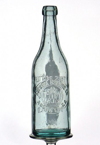 1890 Augusta Brewing Co. Beer 12oz Embossed Bottle Augusta Georgia