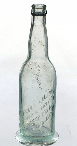 1905 Independent Brewing Ass'n Ernst Bros. Prima Cabinet Beer 12oz Embossed Bottle Chicago Illinois