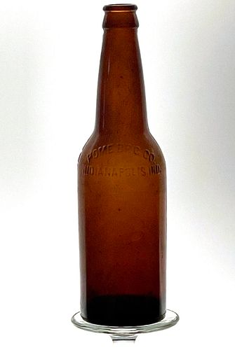 1910 Home Brewing Co. Beer 12oz Embossed Bottle Indianapolis Indiana