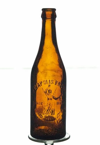 1905 Capital City Brewing Co. Beer No Ref. Embossed Bottle Indianapolis Indiana
