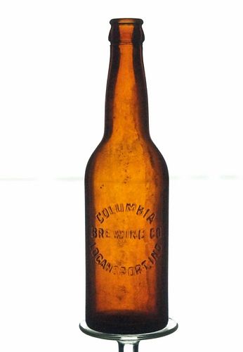 1913 Columbia Brewing Co. Beer No Ref. Embossed Bottle Logansport Indiana